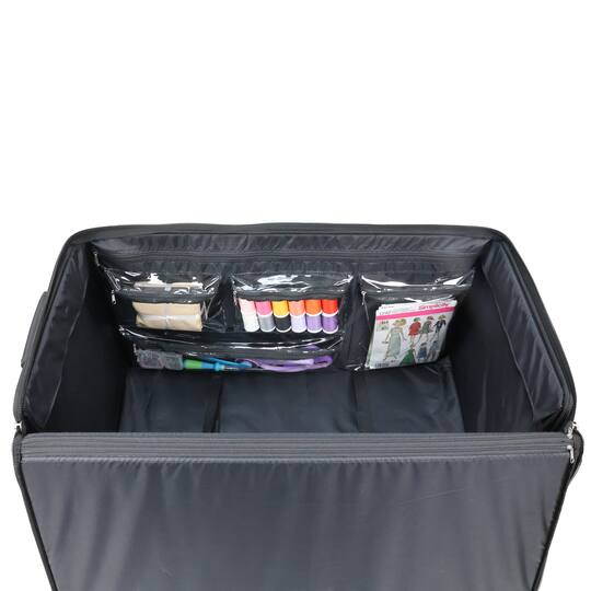 Everything Mary Floral Design Jumbo Rolling Craft Tote